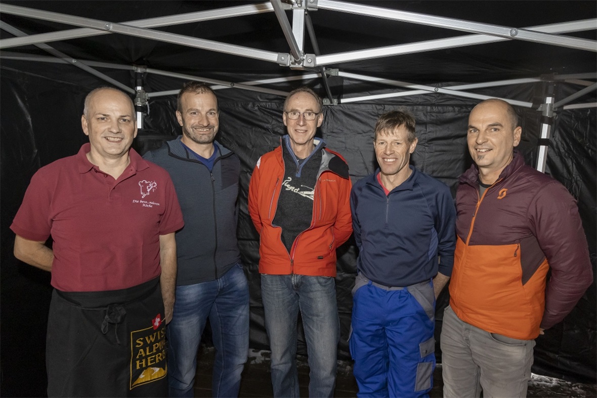 Ein kleiner Teil von den vielen Aktiven vom Skilift Rossberg: Markus Wyssmüller ...