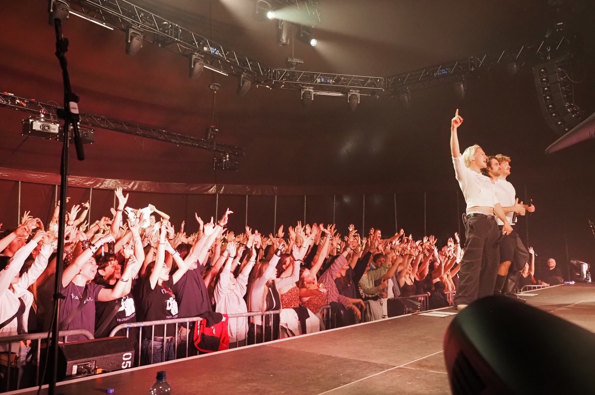 Ein kleines Erinnerungsfoto vom Konzert in Lenk.