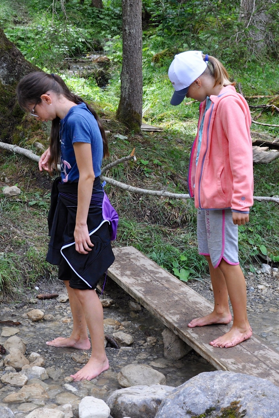 Ein kühles Bad für die strapazierten Füsse.