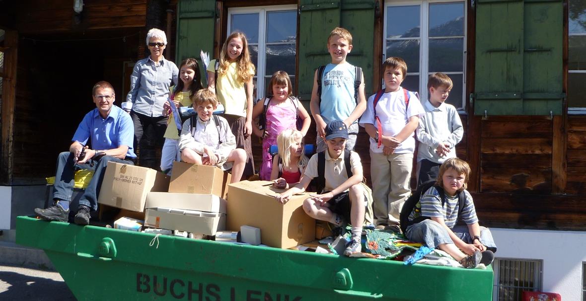 Ein letztes Bild vom Pöschenried, bevor es an den neuen Schulort im Dorf geht...