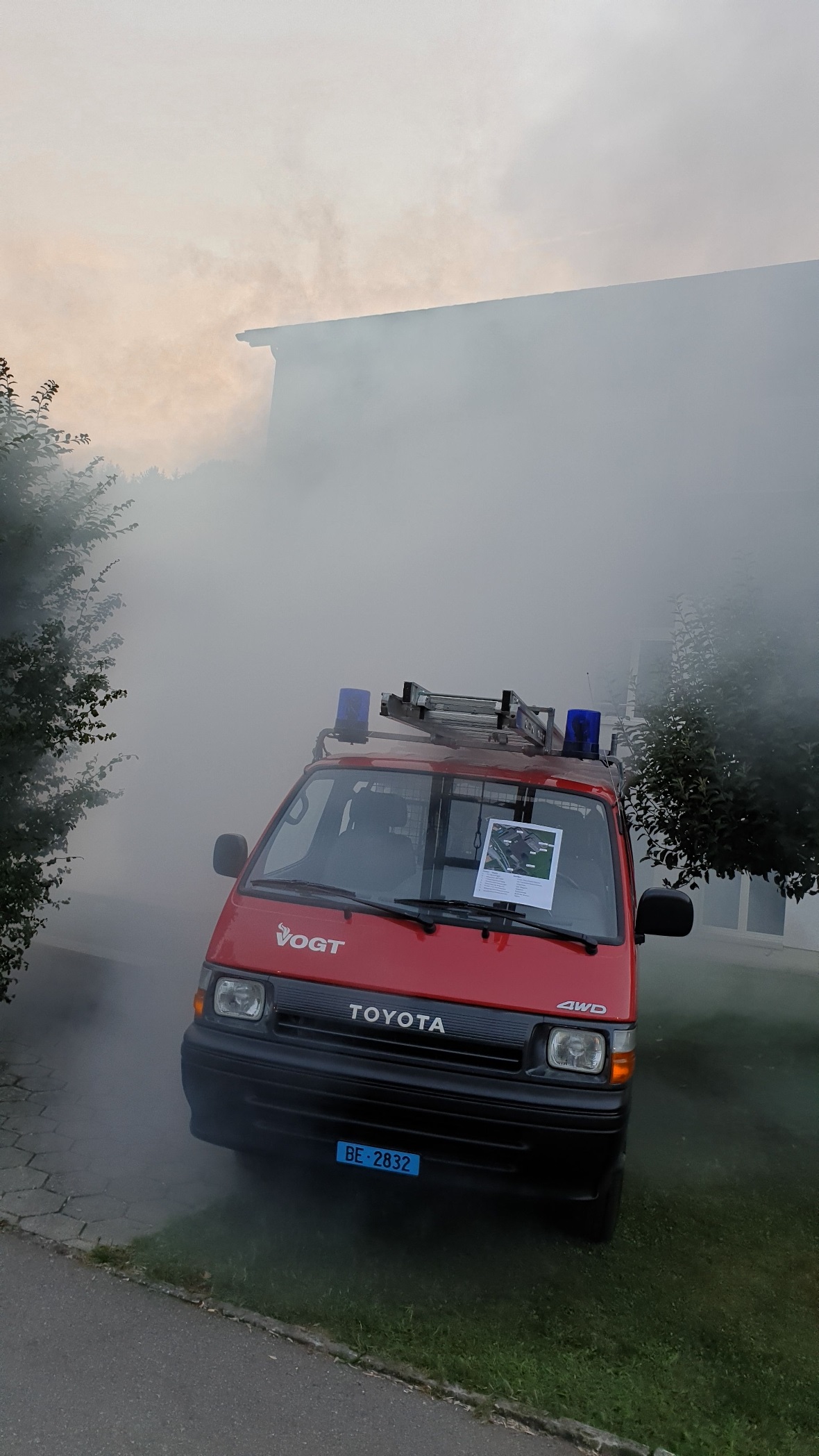 Eindrücke von der Feuerwehrübung in Boltigen.