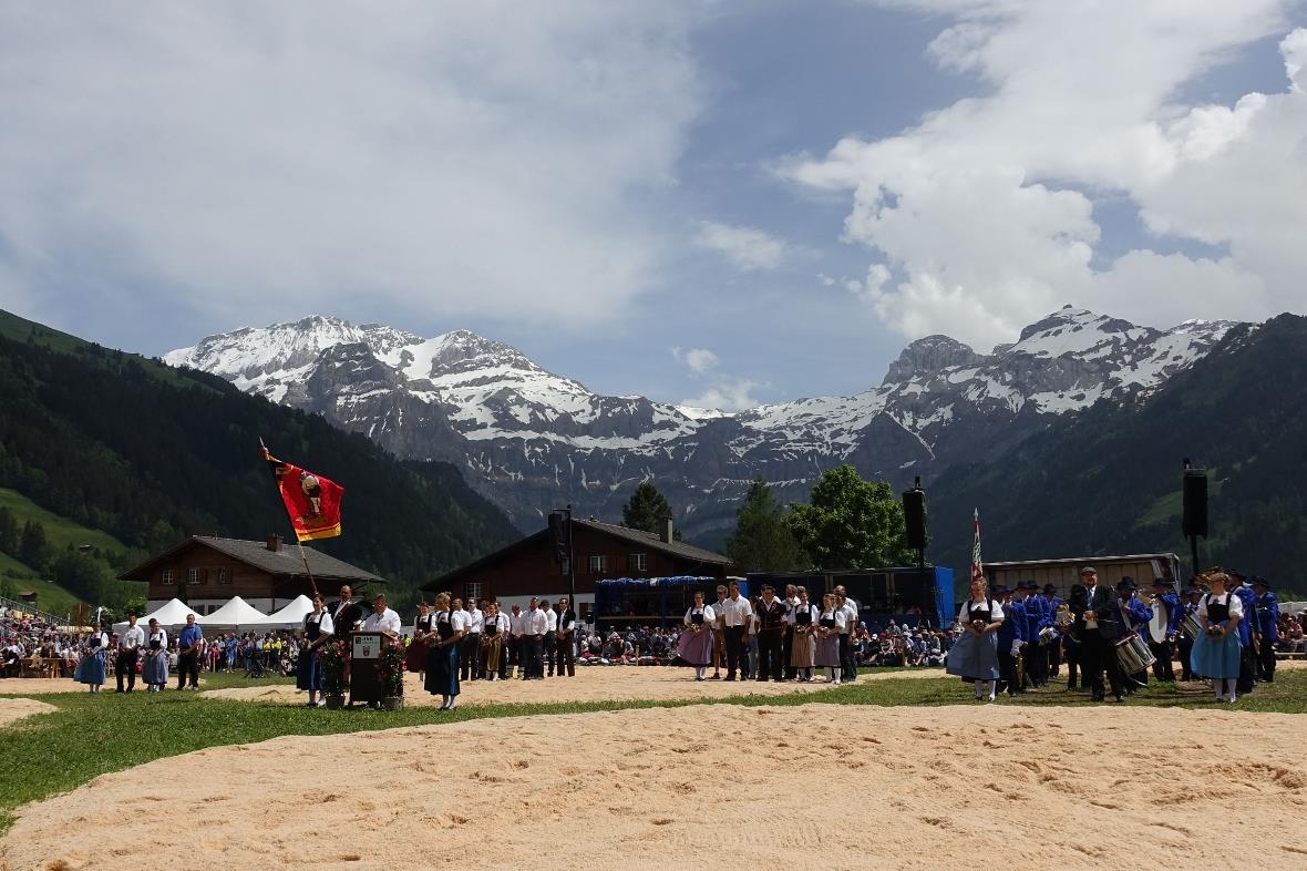 Eindrücklicher Festakt: OK-Präsident Bärtel Moor hielt eine würdige Ansprache un...