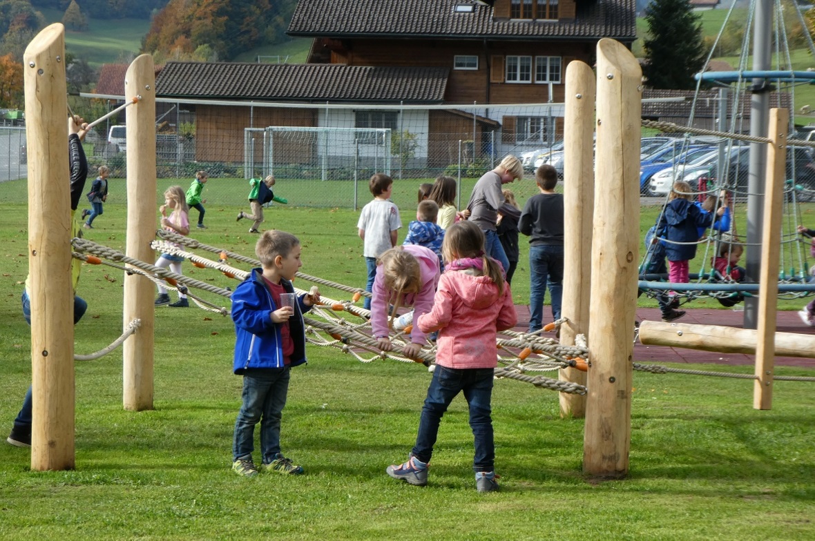 Eine Attraktion ist die neue Kletterkombination.