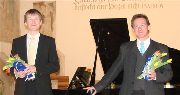 Eine Stunde Hörgenuss gönnten Reto Reichenbach (links) und Hans-Jürg Rickenbacher dem Publikum in der Zweisimmner ref. Kirche.