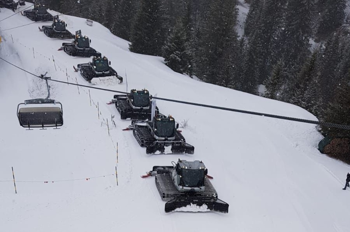 Eine beeindruckende Aufnahme vom Sessellift Metschmaad–Metschstand von Patrouilleur Markus Bieri.