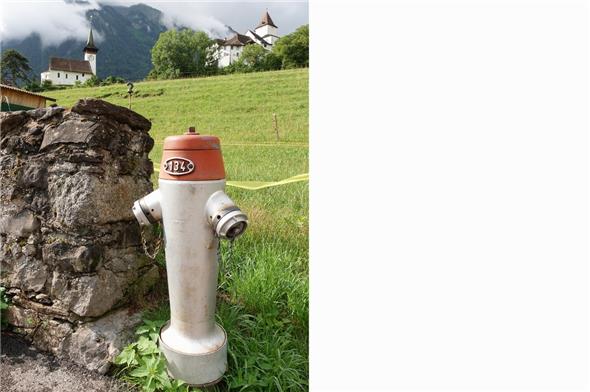 Einer von 158 Hydranten in Wimmis..