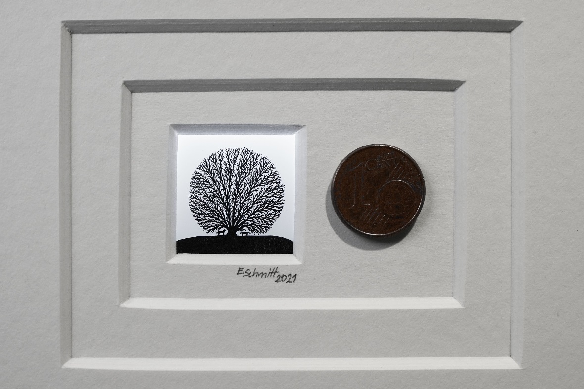 Einer von Engelhard Schmitts 1-Cent-Bäumen.