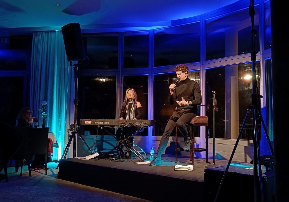 Eines der Highlights des Abends: Überraschungsauftritt des Musikers Seven.