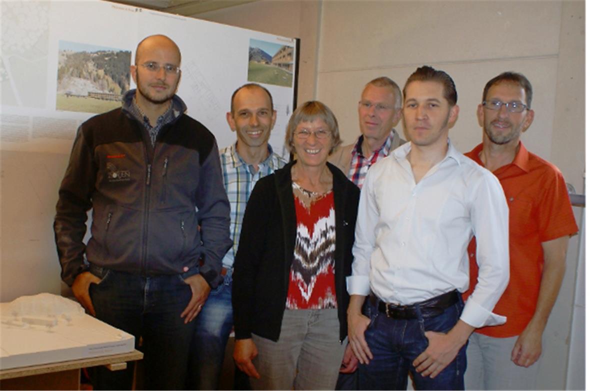 Einheimische Jurymitglieder und Experten: Jürg Ziörjen, Urs Kühne, Ruth Kilchör, Beat Pignolet, Patrick Anderegg und Jakob Trachsel.
