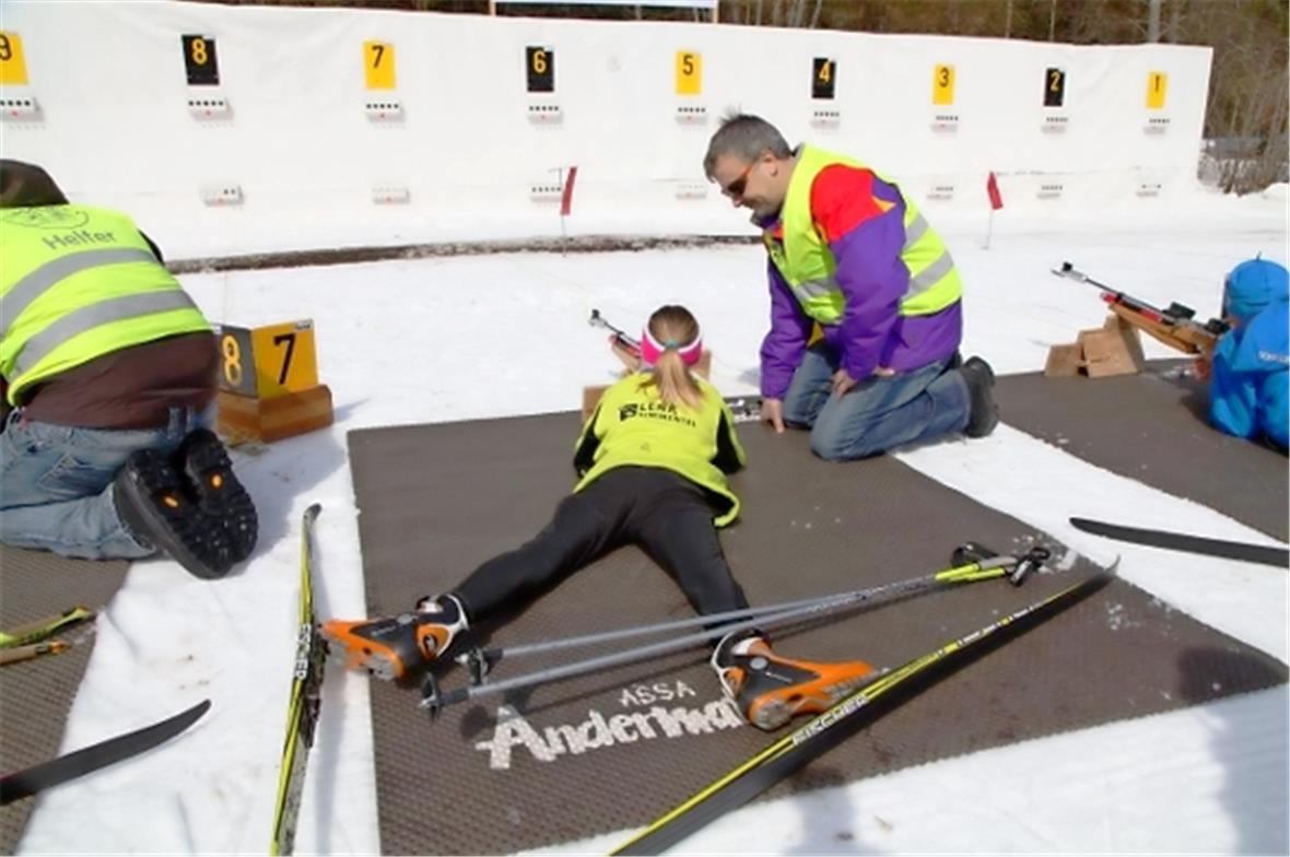 Einheimische Schützin