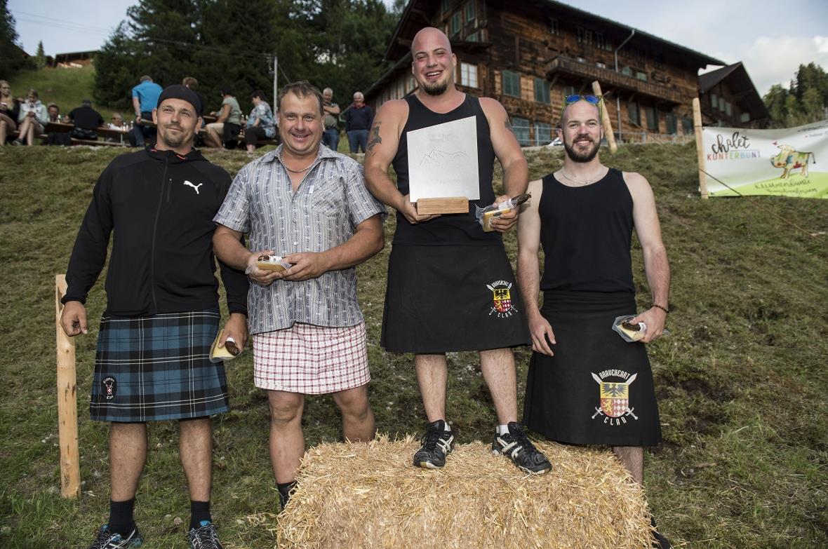 Einzelwertung Herren vl. Jeffrj Schaer (4) Christian Weibel (3) Andreas Erb (2) ...