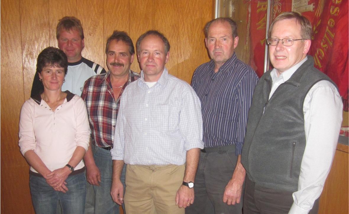 Eliane Anderegg, Hans Feuz, Markus Kropf, Ueli Heim, Walter Gerber und Ernst Schweizer.