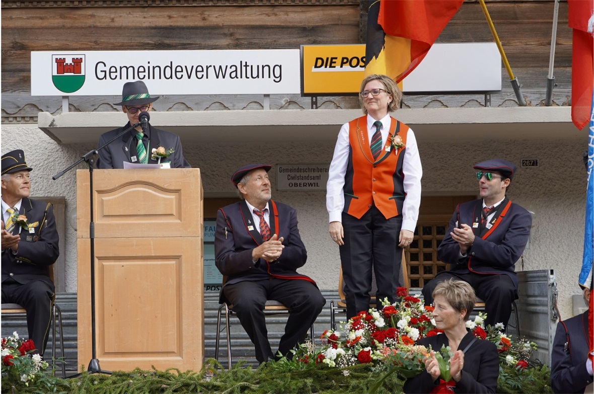 Elisabeth Wittwer, Präsidentin der MG Oberwil und Vize-Präsidentin des OK, wurde...