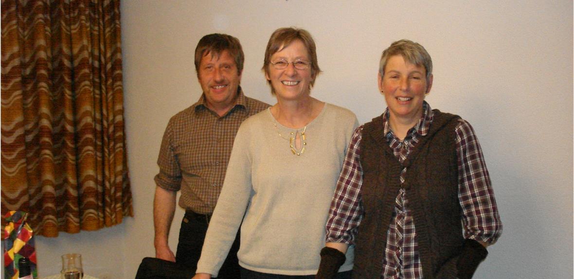 Emanuel Buchs, Präsidentin Ruth Kilchör, Vize-Präsidentin Maria Siegfried.