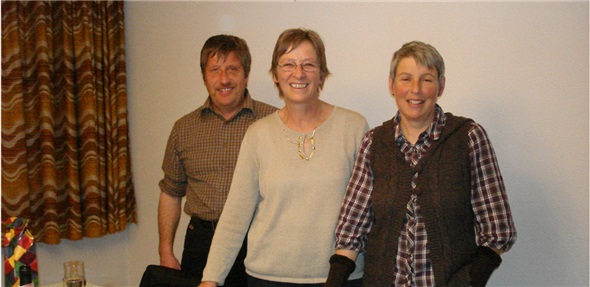 Emanuel Buchs, Präsidentin Ruth Kilchör, Vize-Präsidentin Maria Siegfried.