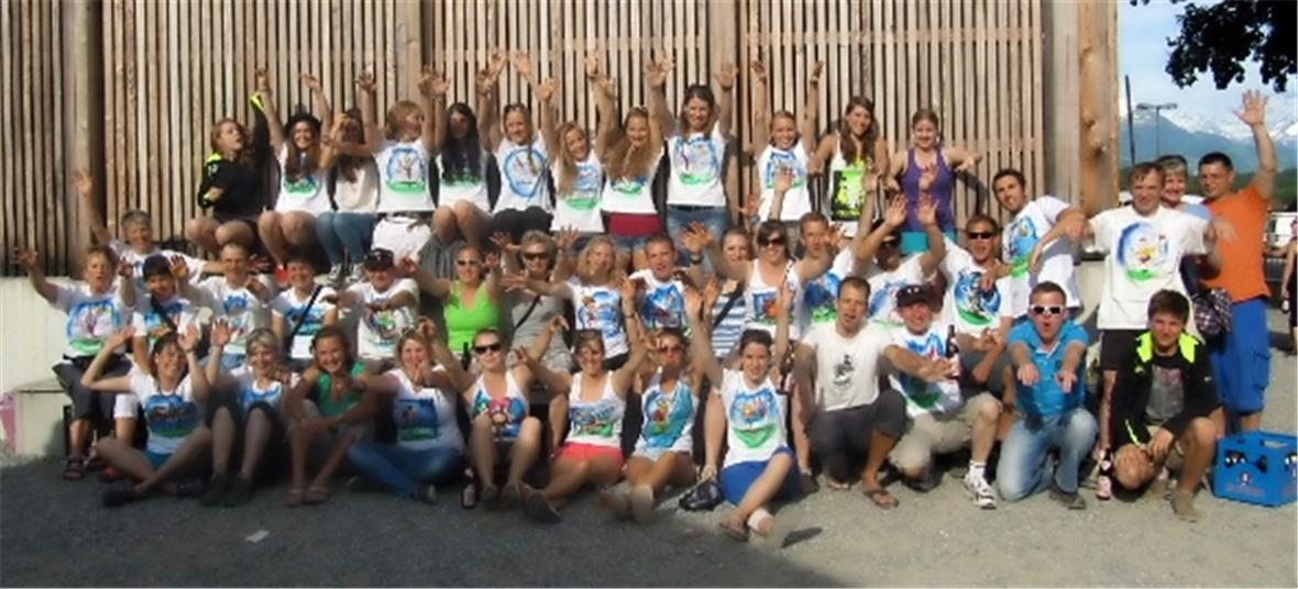 Entspannte Stimmung nach den Wettkämpfen