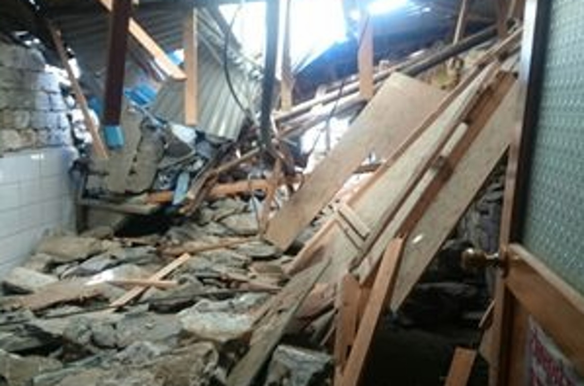 Erdbebenschäden im Spital Lukla im April 2015.
