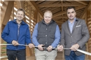 Erich von Siebenthal, Präsident der Initiative Holz BE, Michael Blatti, Gemeinde...