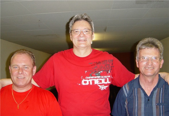 FKV-Präsident Jürg Soltermann, Walter Hehlen, Werner Blatter.