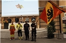 Fahnenübergabe der Feierwehr Zweisimmen an die Sapeurs-Pompiers du Plateau de Di...