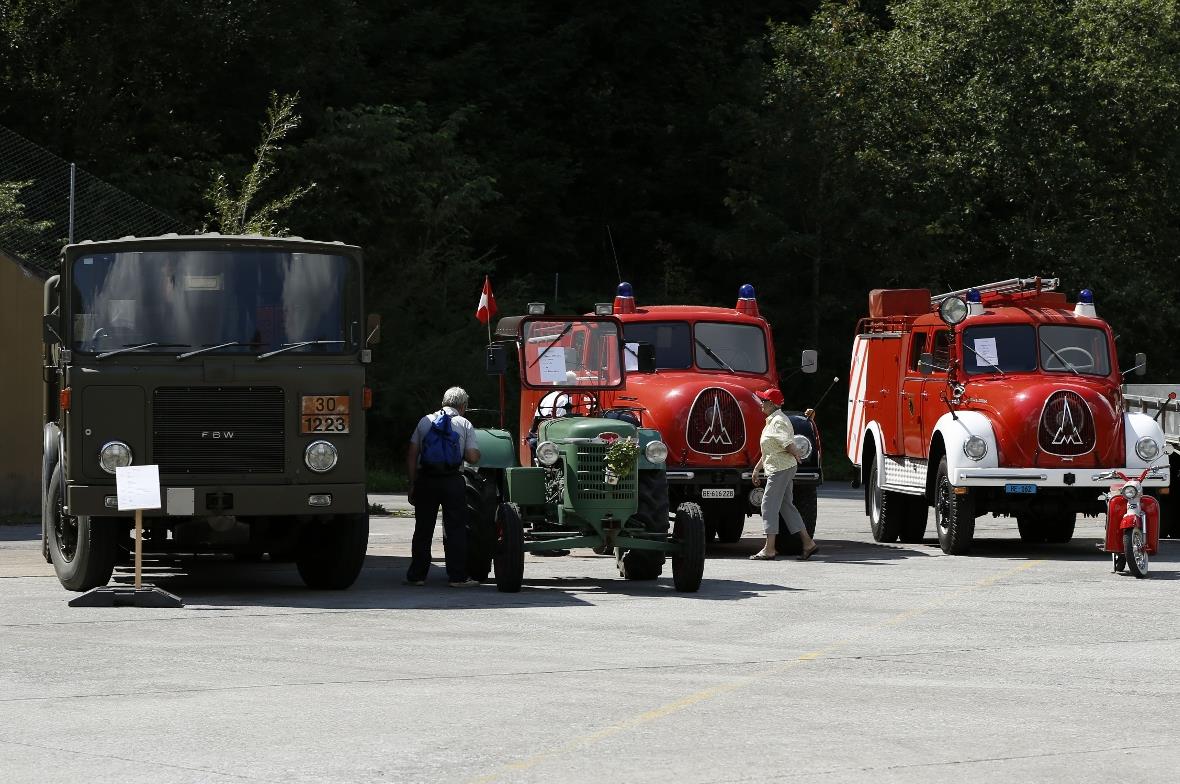 Fahrzeuge aus der guten alten Zeit.