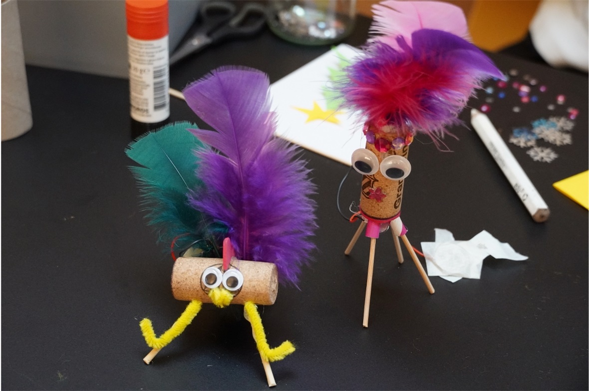 Fantasievolle Kreationen entstanden im Skills Kiosk.