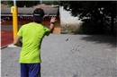 Fast wie in Frankreich: in einem schattigen Eckchen wurde Pétanque gespielt.