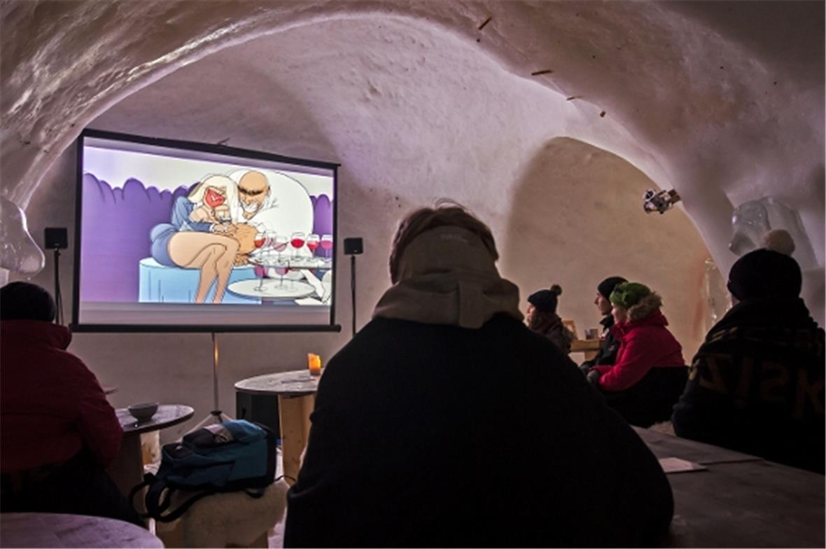 Faszination Kurzfilm erleben im Kleinkino Iglu-Dorf.