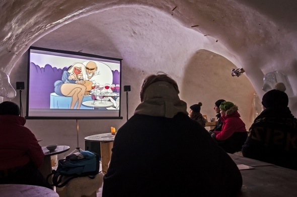 Faszination Kurzfilm erleben im Kleinkino Iglu-Dorf.