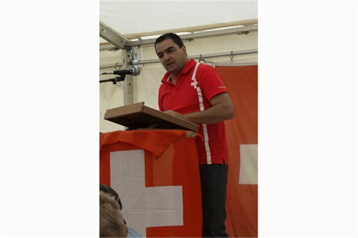 Festredner Grossrat Thomas Knutti.