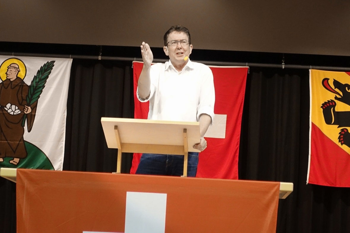 Festredner Nationalrat Albert Rösti hielt in St. Stephan eine feurige 1. August-...