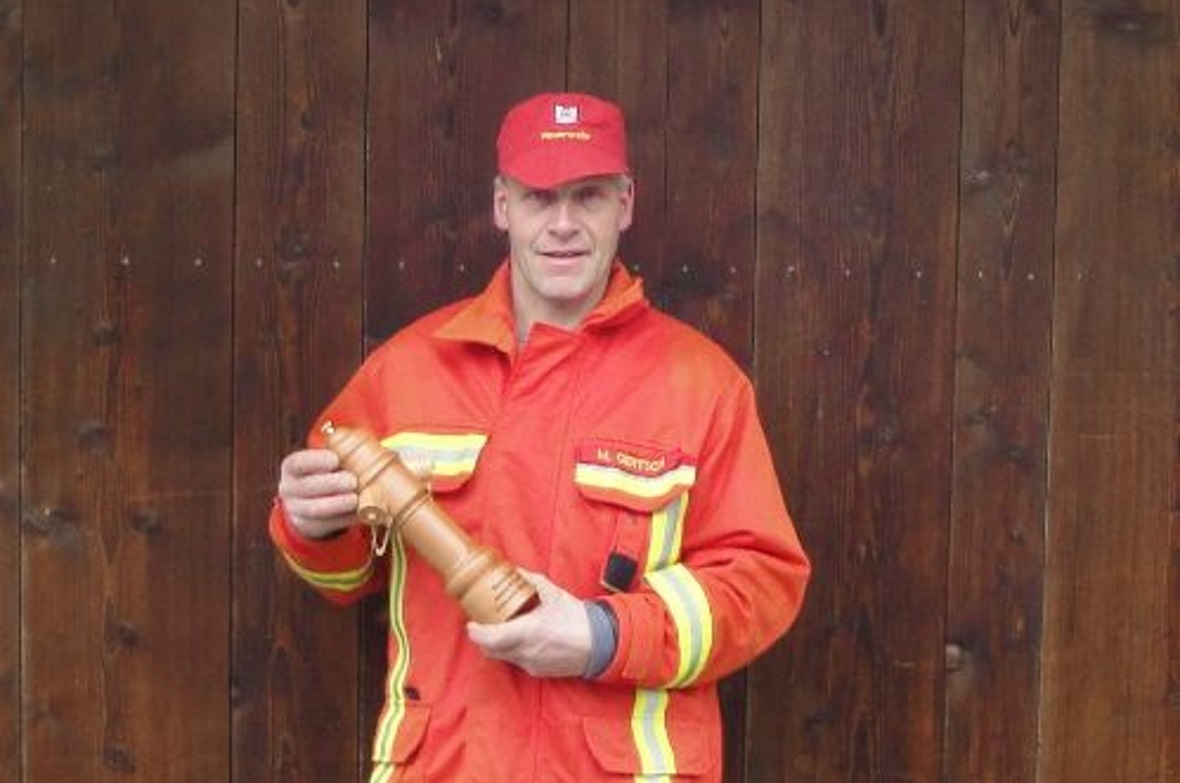 Feuerwehr Därstetten: Der abtretende Löschzugchef Lt Manfred Gertsch.