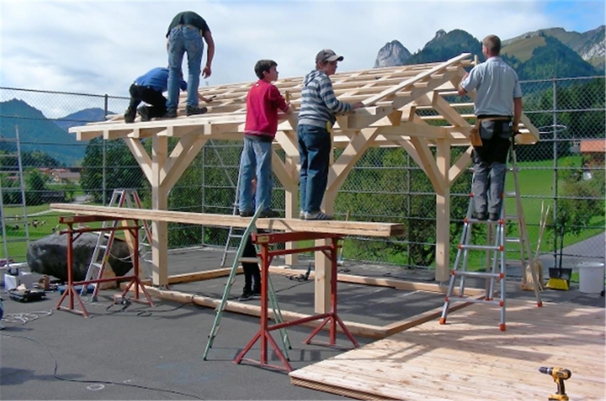 Fleissig wird genagelt.