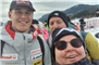 Franjo mit den beiden Simmentaler Fans Markus und Trudi Gerber nach dem Saisonfinale in Kvitfjell.