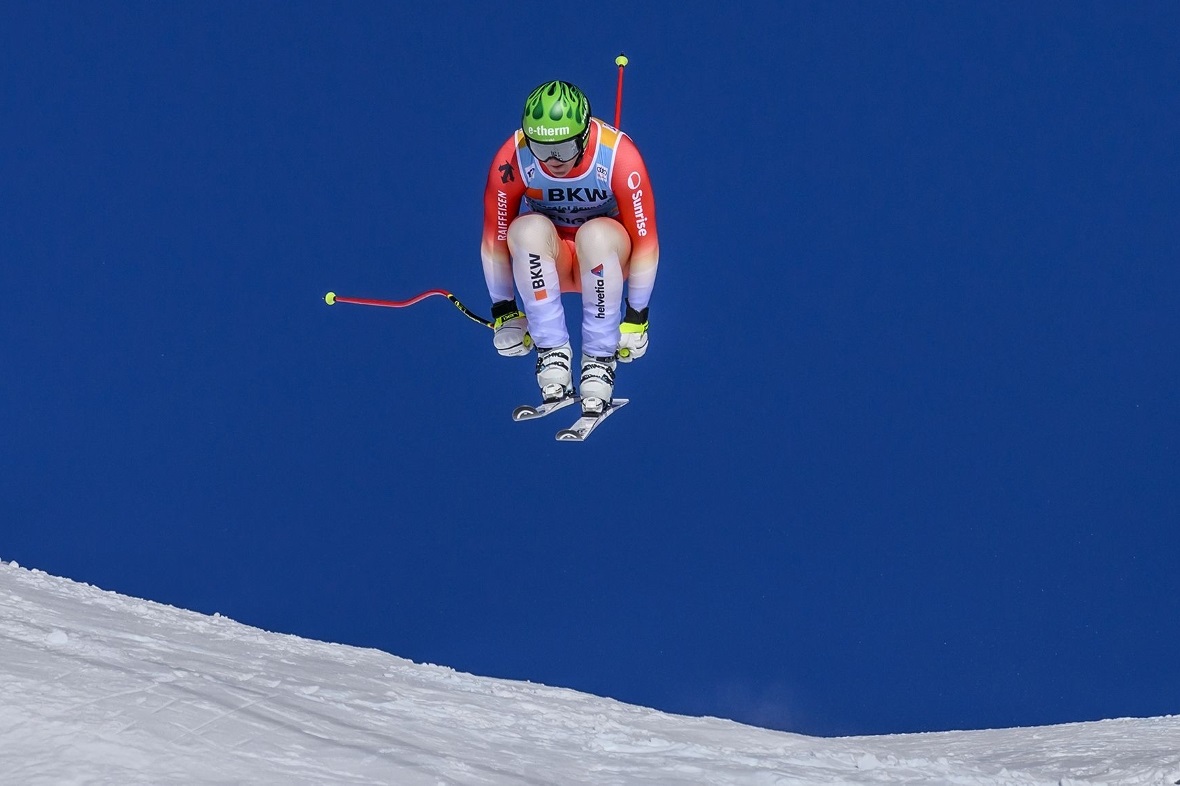 Franjo von Allmen beim legendären Hundschopf.