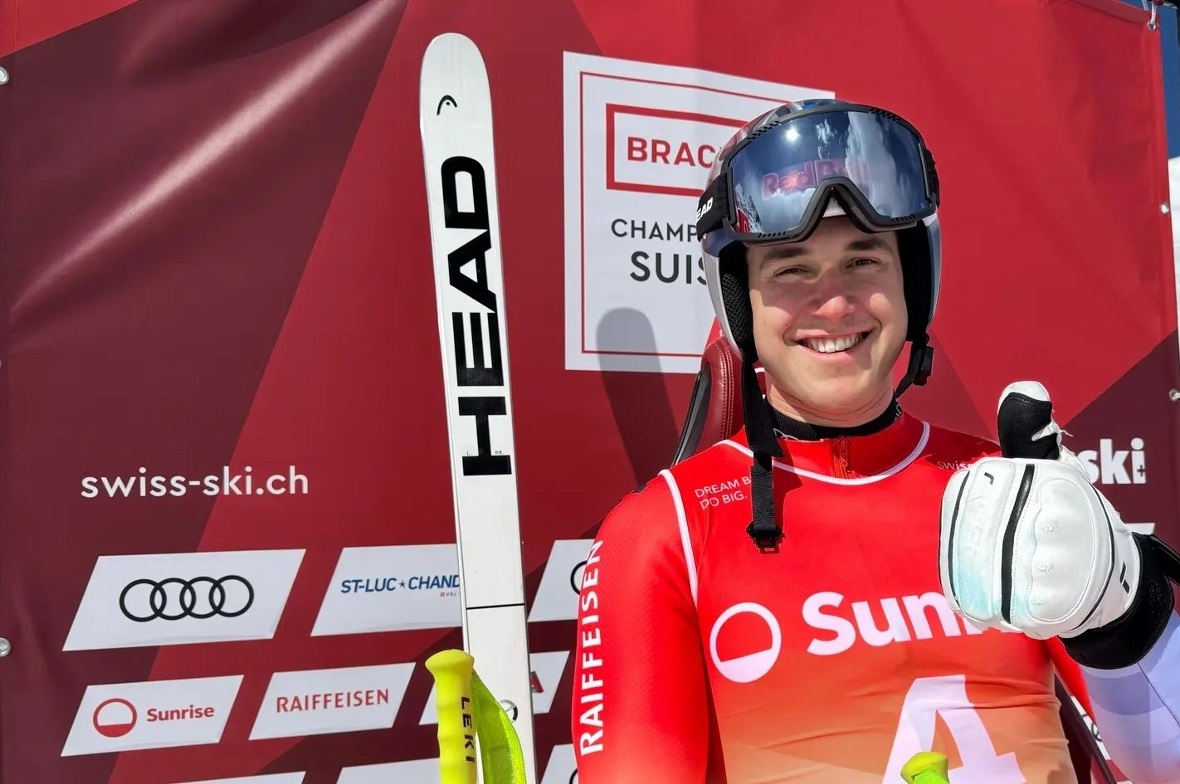 Franjo von Allmen sicherte sich nach dem Weltmeistertitel in der Abfahrt zum Saisonschluss auch noch den Schweizermeistertitel.