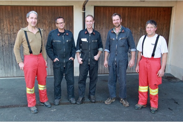Fred Treuthardt, Markus Mani, Ueli Mani, Lorenz Dreyer und Hans Rudolf Tschabold
