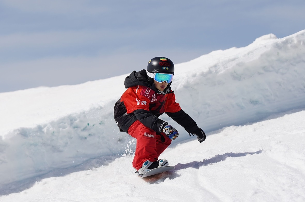 Früh übt sich: Einer der jüngsten Teilnehmer des Berner Snowboardverbands BABE w...
