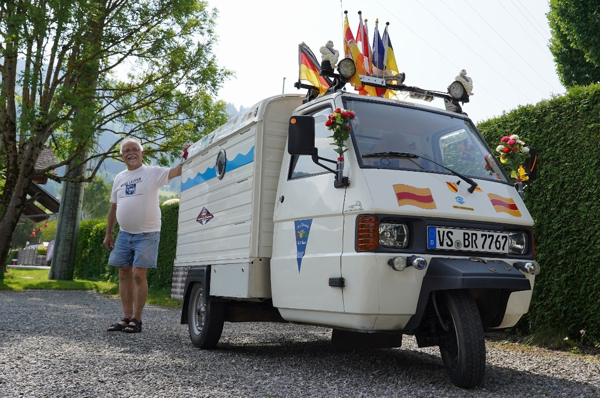 Gast in der Schweiz: Reiner Dudek von den Apefreunden Südwest aus Baden-Württemb...