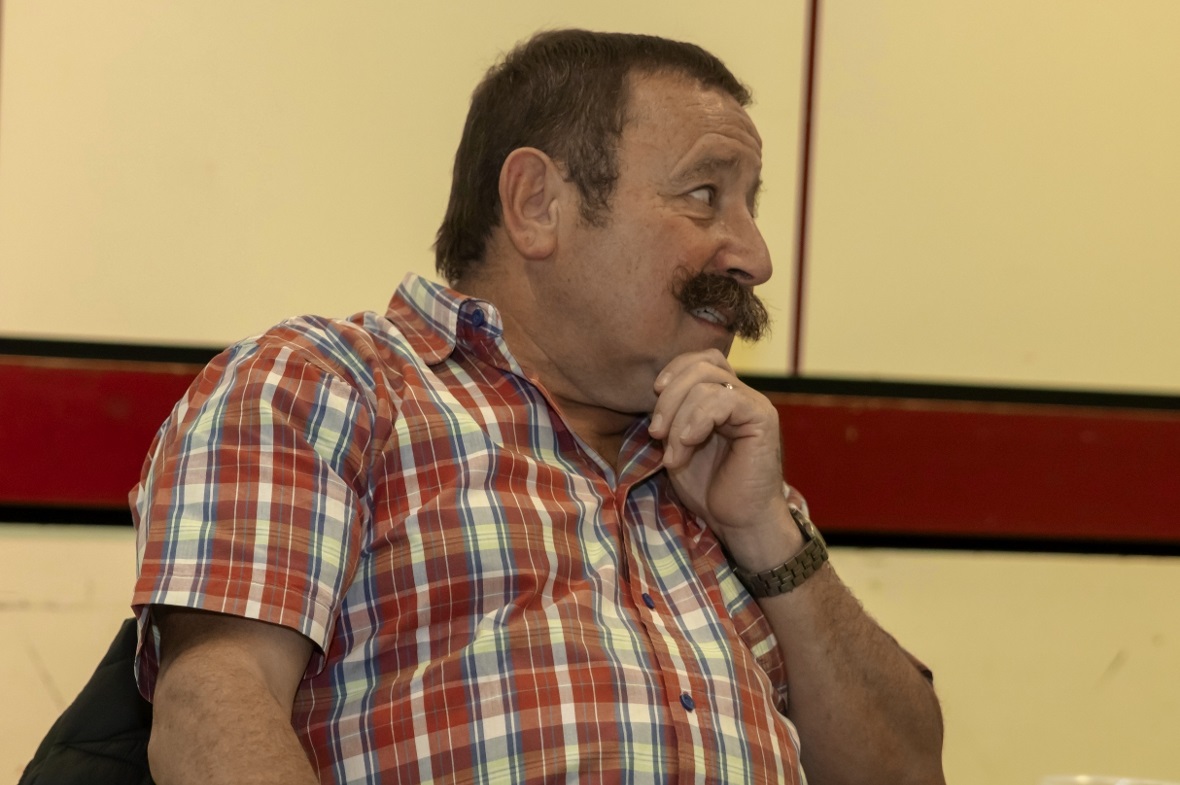 Gemeindepräsident Albert Wampfler fürs Archiv.