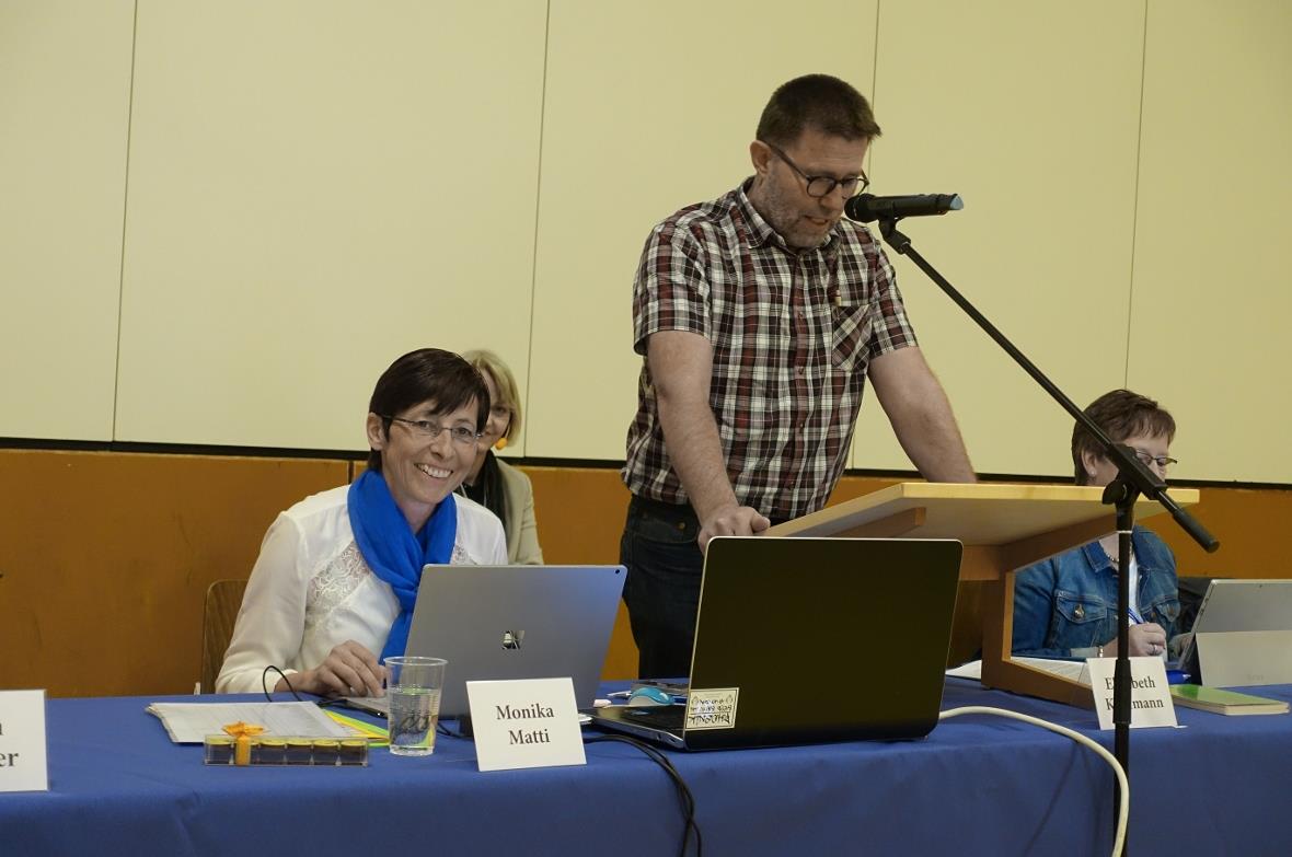 Gemeindepräsident Albin Buchs überbrachte die Grussbotschaft der Gemeindebehörde...