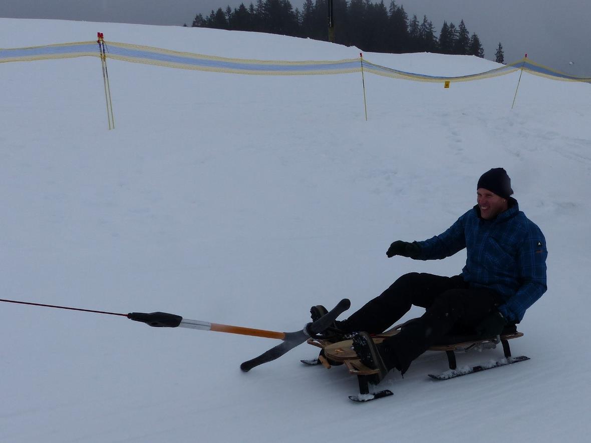 Gemeinderat Adrian Bieri (Boltigen) beim Training.