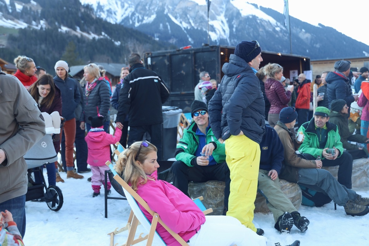 Gemütliche Stimmung schon vor dem Konzert.