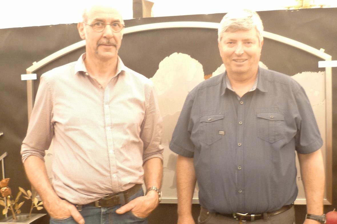 Gewerbe-Präsident Hans Teuscher und OK-Präsident Hermann Rösti sind am Sonntagab...