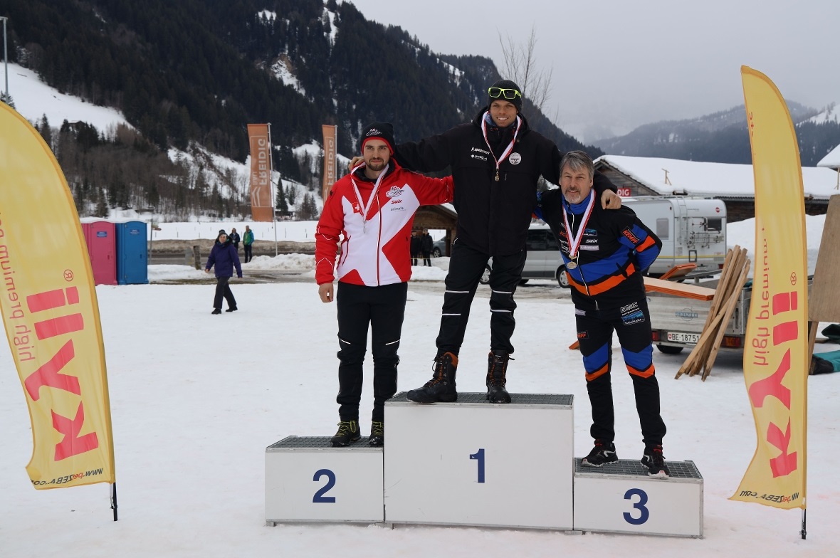 Gewinner Skijöring Herren, 1 Hund offen 12km / 8km