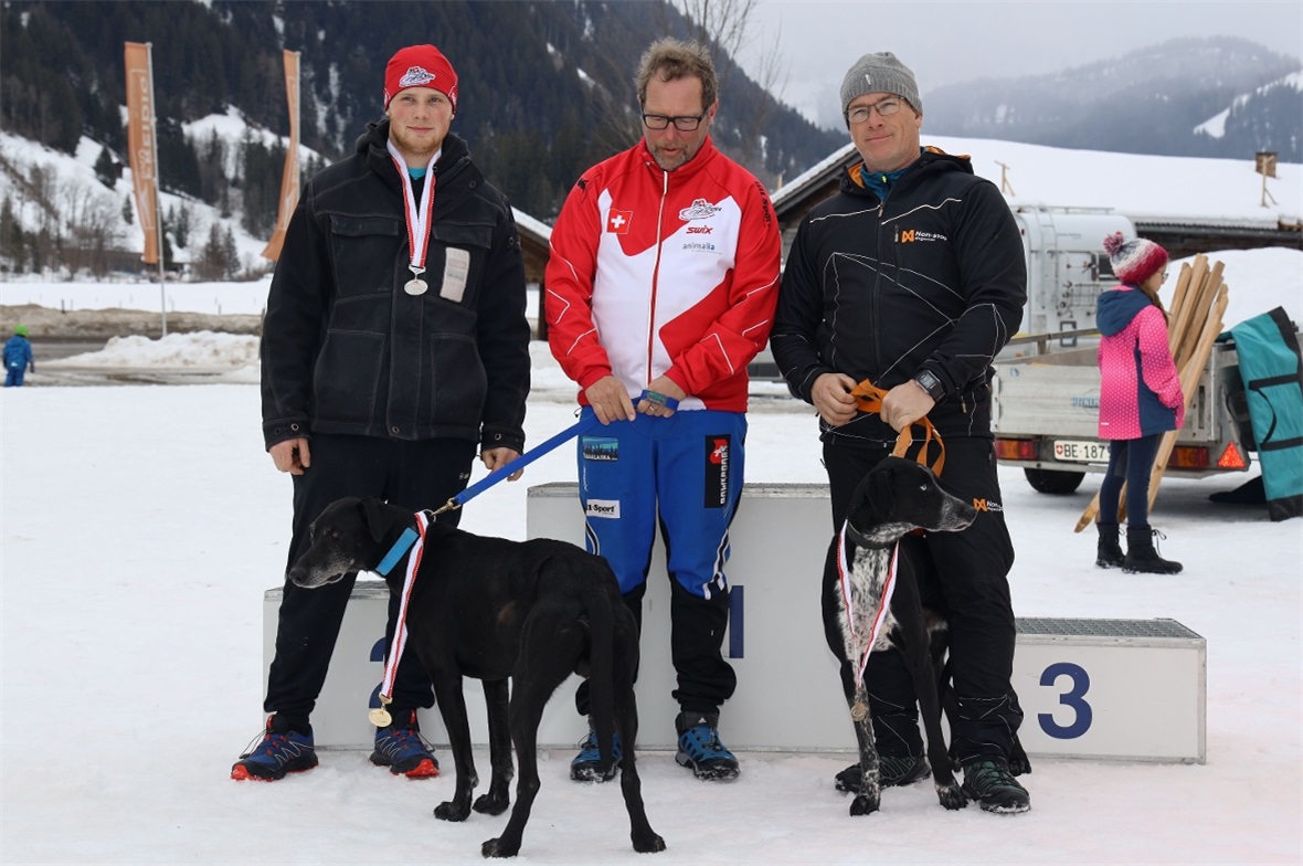 Gewinner Sprint, 6 Hunde, offen, 12 km / 8 km