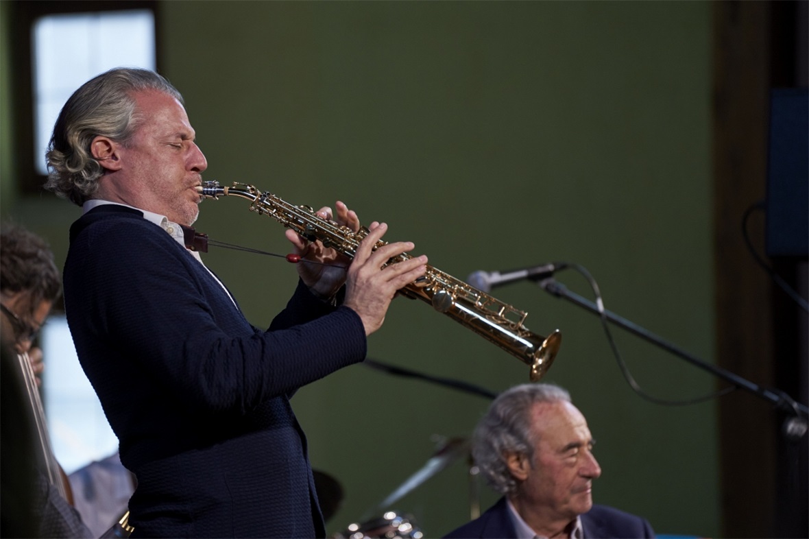 Gianluca Ambrosetti, Sohn von Franco Ambrosetti, am Saxophon.