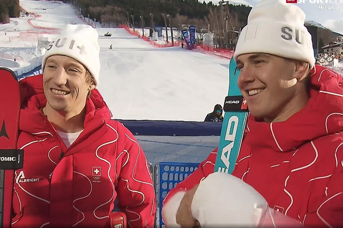 Gold für die beiden Skirennfahrer Tanguy Nef und Franjo von Allmen.