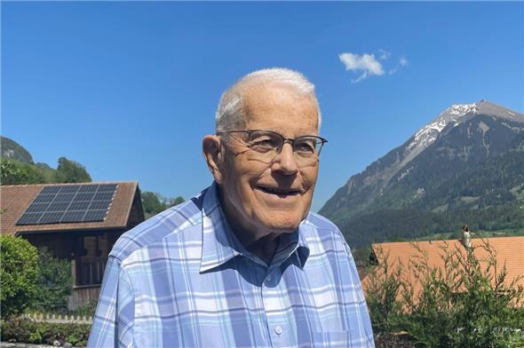 Gottfried Aegler konnte sich an seinem 90. Geburtstag über einen strahlend schönen Tag freuen.