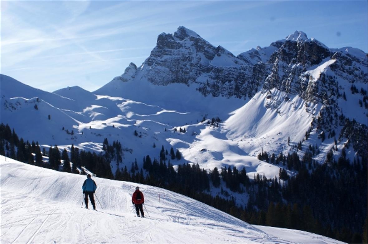 Grimmialp:  Ein Gefühl wie in den Dolomiten